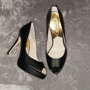Michael Kors peep toe pumps